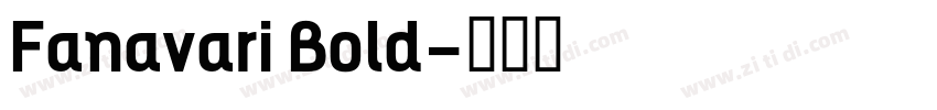 Fanavari Bold字体转换